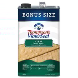 Thompson's WaterSeal Clear Wood Sealer Clear Fully-Transparent Oil-Based Wood Sealant 1.2 gal