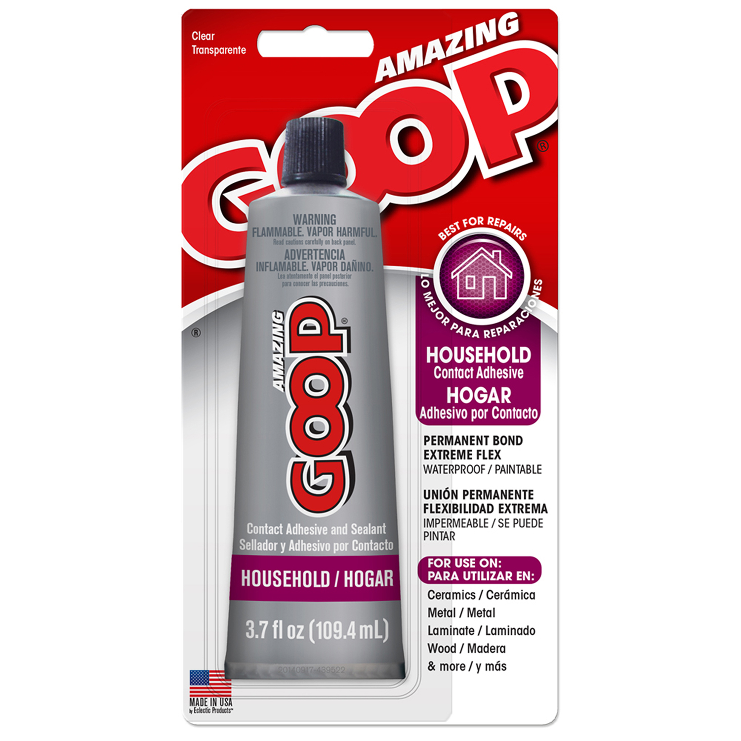 Amazing Goop High Strength Clear Ceramic Adhesive 3.7 oz