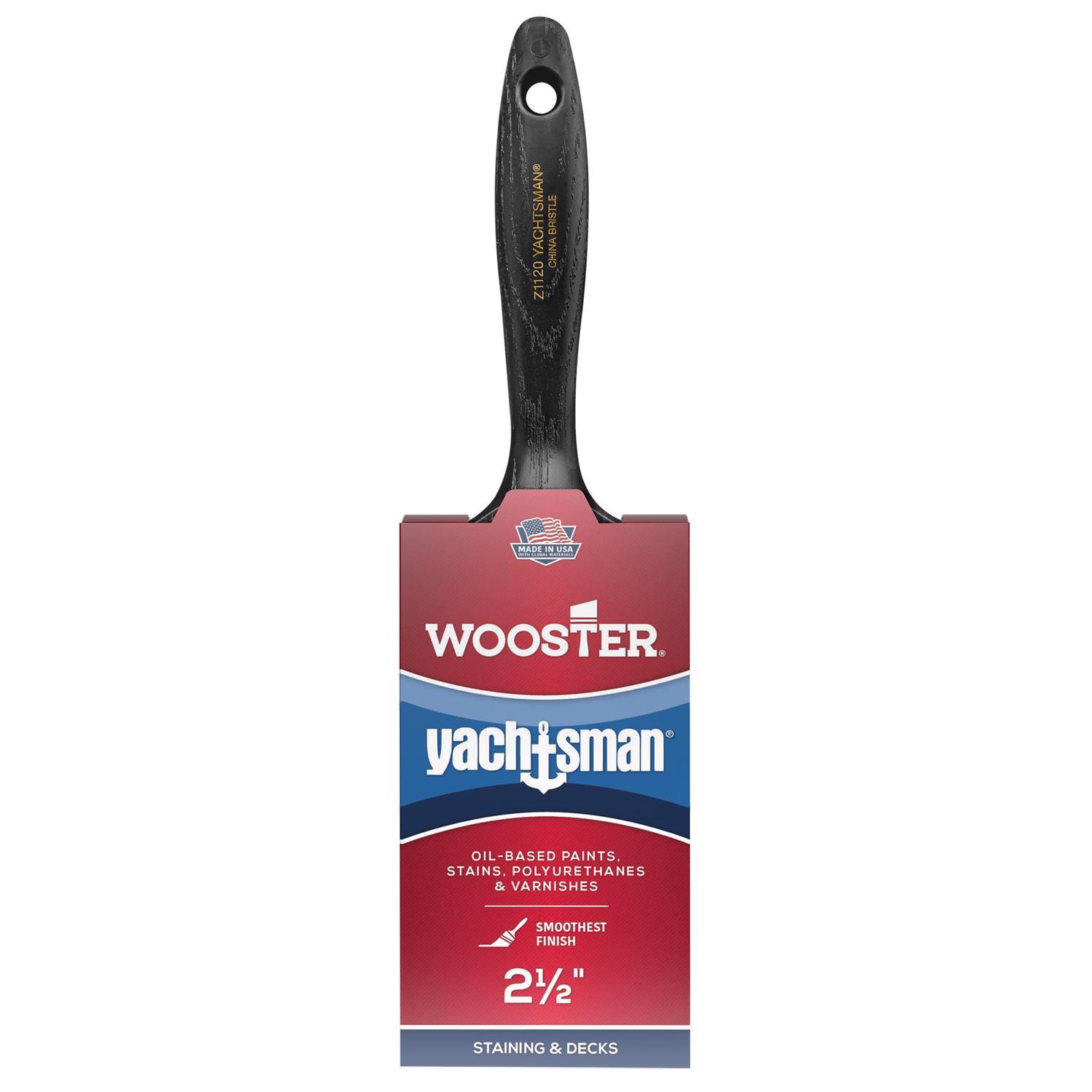 Photos - Putty Knife / Painting Tool Wooster Yachtsman 2-1/2 in. Soft Chiseled Paint Brush Z1120-2.5
