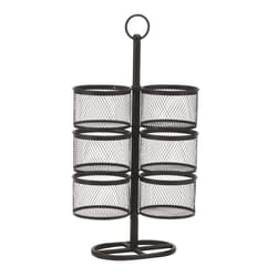 Tripar 16-3/4 in. L X 8 in. W X 29-1/4 in. H Brown Tiered Storage Organizer