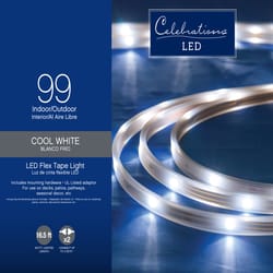 Celebrations LED Cool White 99 ct Rope Tape Light 16.4 ft.