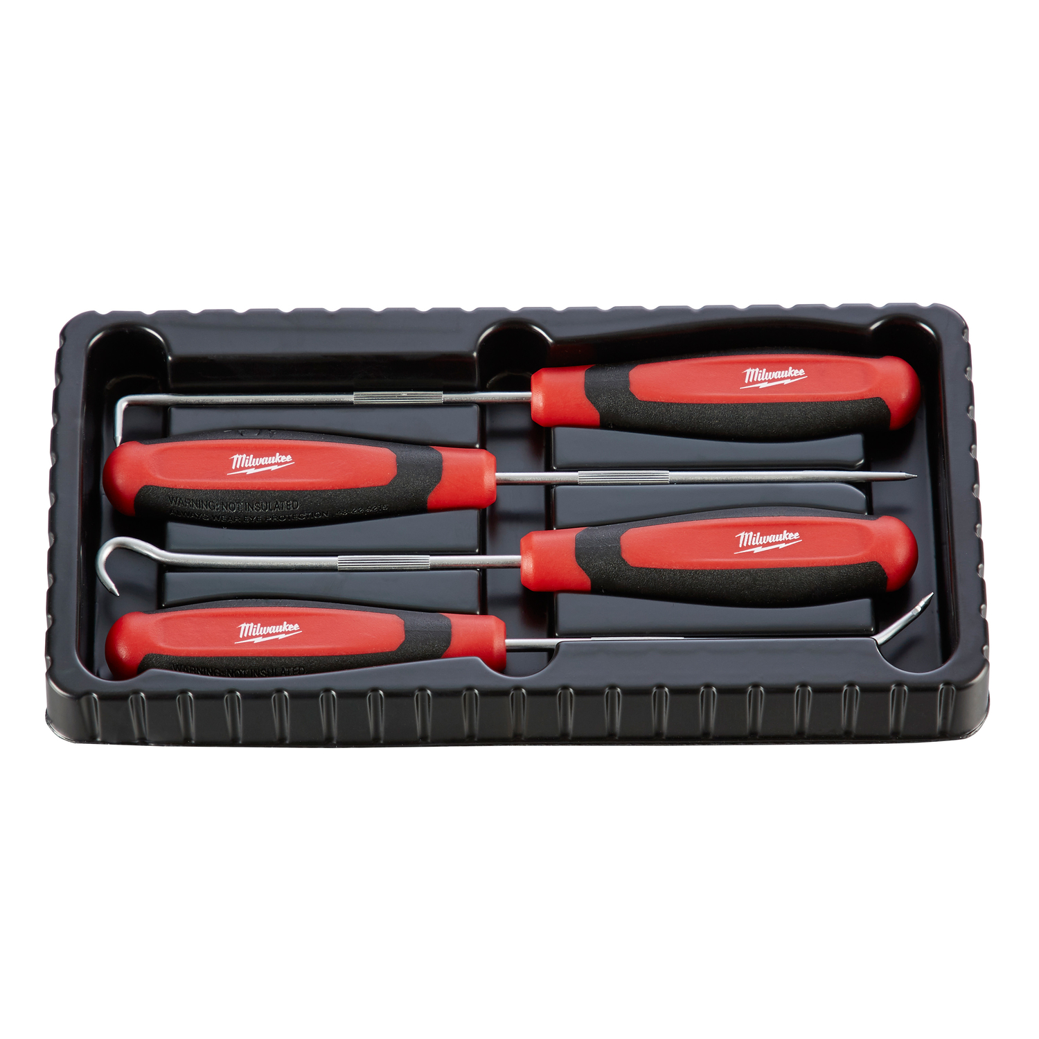 Milwaukee 4 in. Chrome Plated Steel Hook and Pick Set 4 pc Mfr# 48