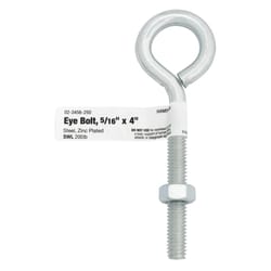 Hampton 5/16 in. X 4 in. L Zinc-Plated Steel Eyebolt Nut Included