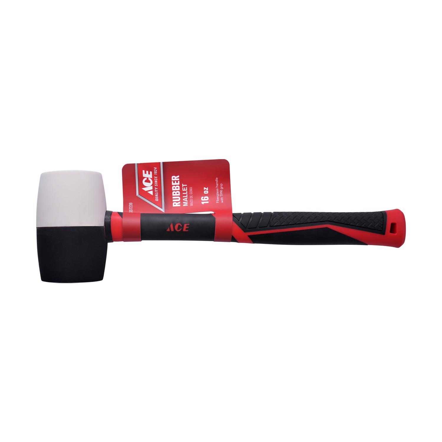Ace 16 oz Mallet Rubber Head Fiberglass Handle Mfr# XMCT1069 - Ace