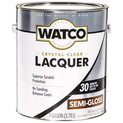WATCO Semi-Gloss Clear Oil-Based Alkyd Wood Finish Lacquer 1 gal