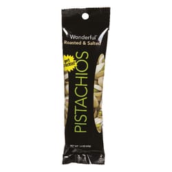 Wonderful Roasted and Salted Pistachios 1.25 oz Pegged