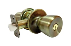 Faultless Tulip Antique Brass Entry Knobs