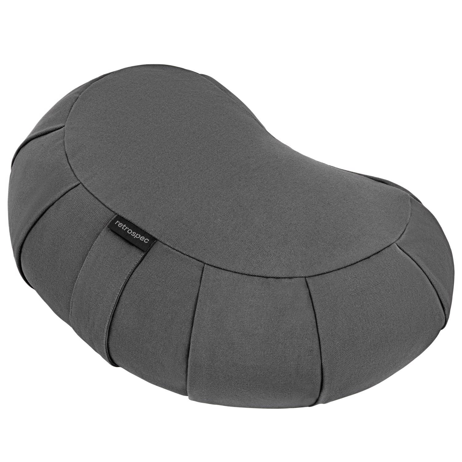 Retrospec Sedona Zafu Coussin de méditation rembourré avec coques de sarrasin – Coussin de yoga pour pratique de méditation – Lavable en machine – Housse 100 % coton et poignée de transport