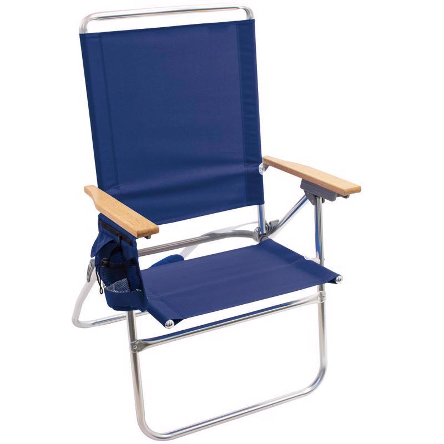 Rio Brands 7-Position Blue Beach Folding Chair Mfr# SC642-28PK4