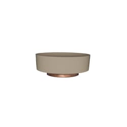 HC Companies Capri 2.25 in. H X 6 in. W X 6 in. D X 6 in. D Plastic Bowl Planter Vanilla Bisque