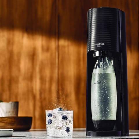 SodaStream Terra Machine Starter Kit Black 1 L Soda Maker Mfr