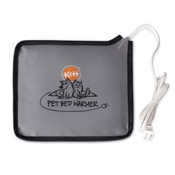 K&H Pet Prodcuts Gray Heated Pet Mat 9.25 in. W X 10.25 in. L