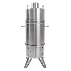Orion Cooker Charcoal Vertical Outdoor Convection Cooker Silver