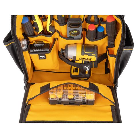 DeWalt 7.75 in. W X 18.75 in. H Polyester/Tarpaulin Pro Backpack