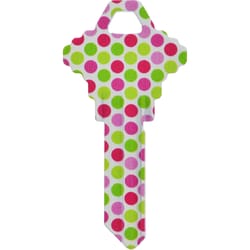 HILLMAN Wackey Polka Dots House/Office Universal Key Blank Single