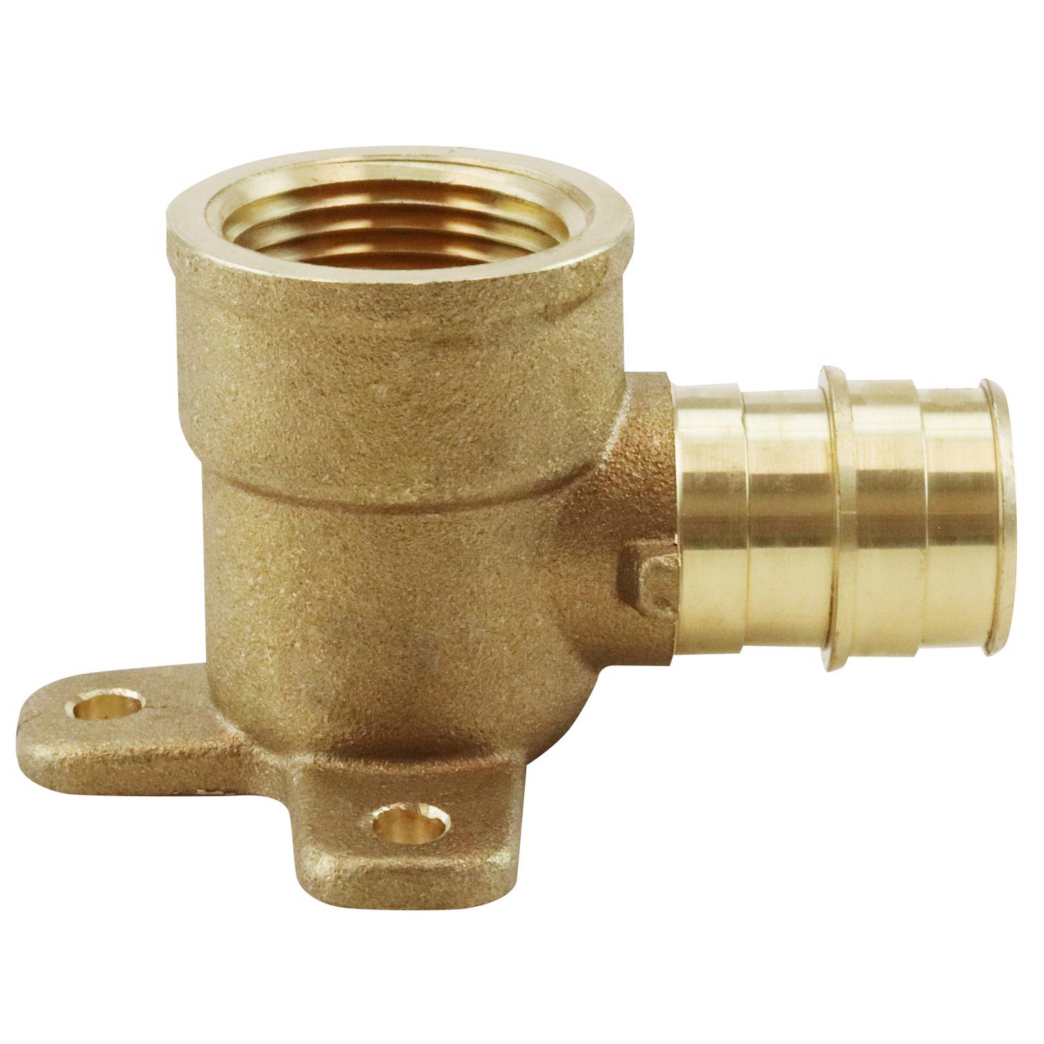 3/4 in. Brass PEX-A Expansion Barb x 3/4 in. Female Pipe Thread Adapter 90-Degree Drop-Ear Elbow