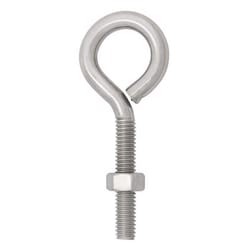 Hampton 5/16 in. X 3-1/4 in. L Stainless Stainless Steel Eyebolt Nut Included