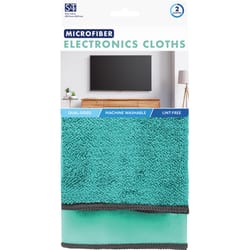 Schroeder & Tremayne Microfiber Cleaning Cloth 12 in. W X 12 in. L 2 pk