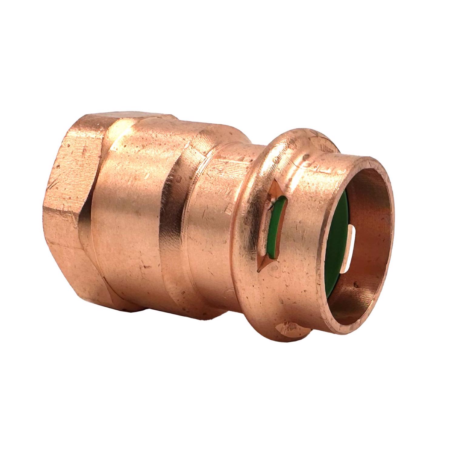 QuickFitting 3/4 in. Press in. X 3/4 in. D FNPT in. Copper Adapter