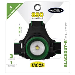 Police Security Blackout-R 1000 lm Black LED Head Lamp