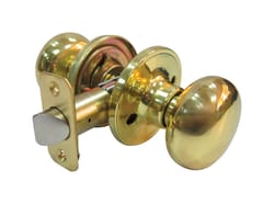 Faultless Mushroom Polished Brass Passage Door Knob