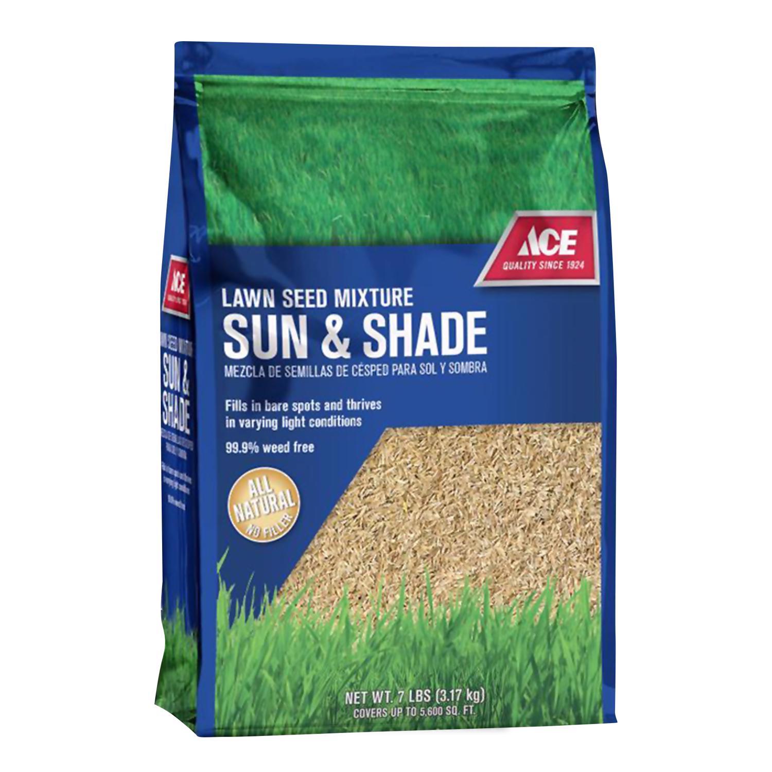 Ace Mixed Sun or Shade Grass Seed 7 lb Mfr# ACESUNSHD7N - Ace Hardware