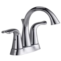 Delta Lahara Chrome Traditional Bathroom Faucet 4 in.