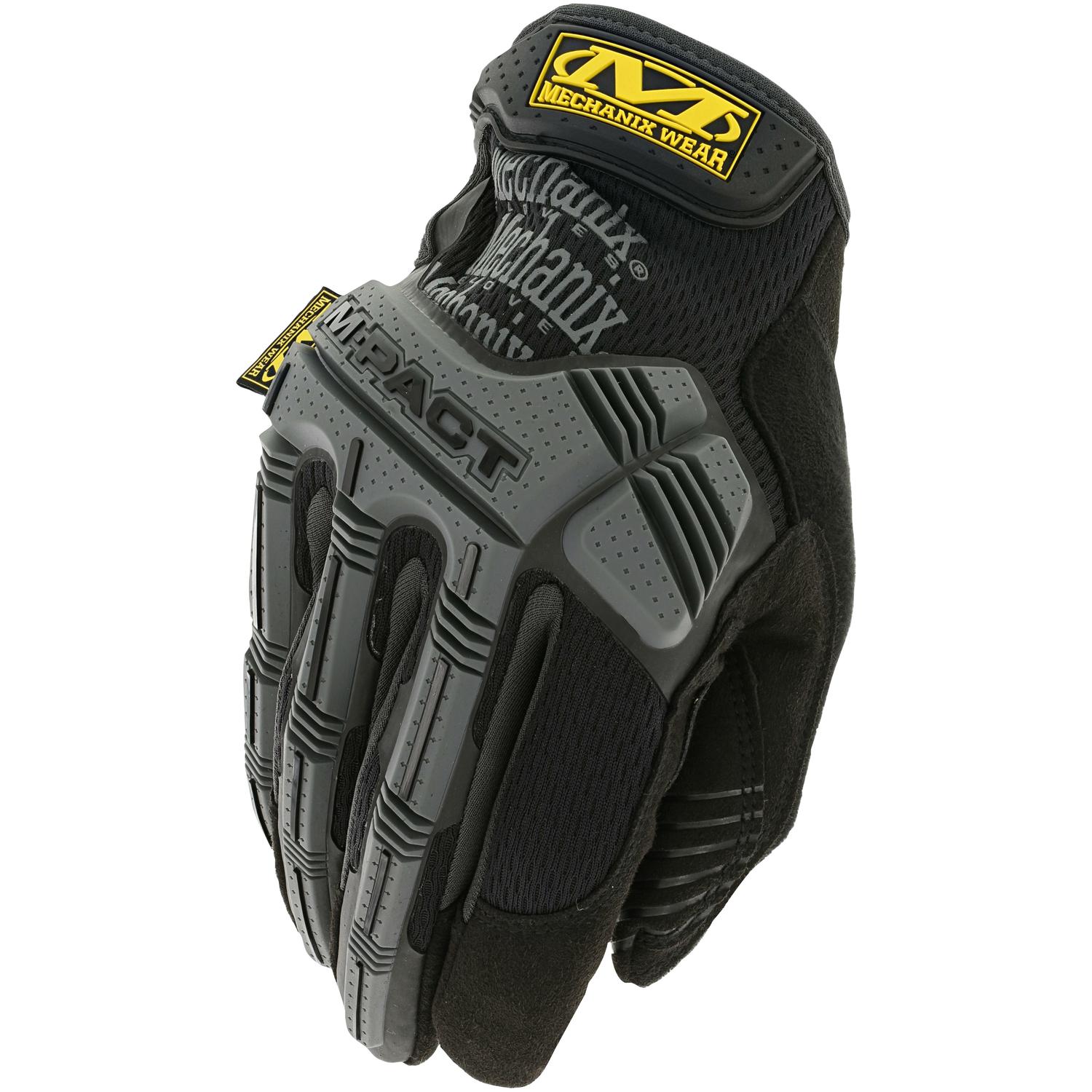 Photos - Floodlight / Street Light Mechanix Wear M-Pact Men's Indoor/Outdoor Impact Gloves Black/Gray M 1 pair MPT-58-009 