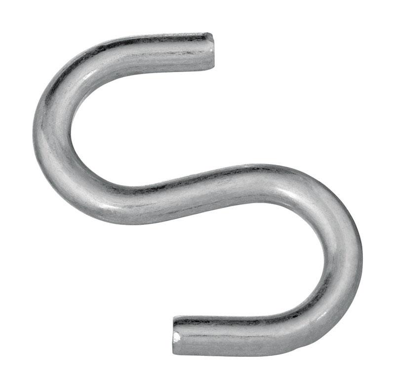 National Hardware Large Zinc-Plated Silver Steel 3 in. L Open S-Hook 1 pk