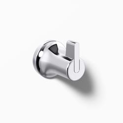 Kohler Sivaro 2.42 in. H X 2.08 in. W X 2.5 in. L Polished Chrome Silver Robe Hook