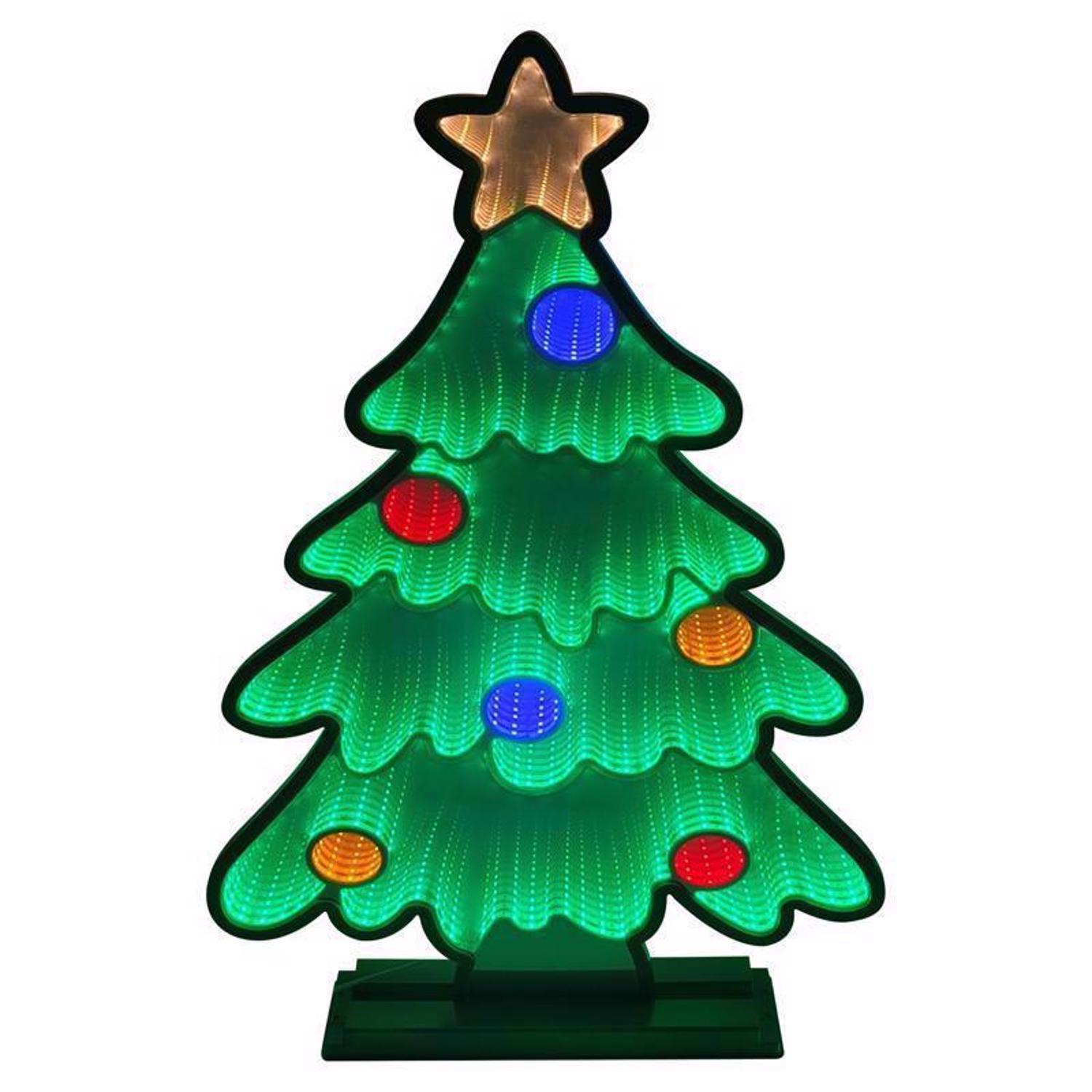 Celebrations LED Infinity Christmas Tree 30 in. Yard Decor Mfr# 22