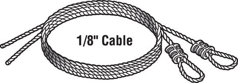Prime-Line Torsion Spring Cables – 1/8" X 8'8", Replacement Garage Door Safety Cables For Hardware & Fasteners