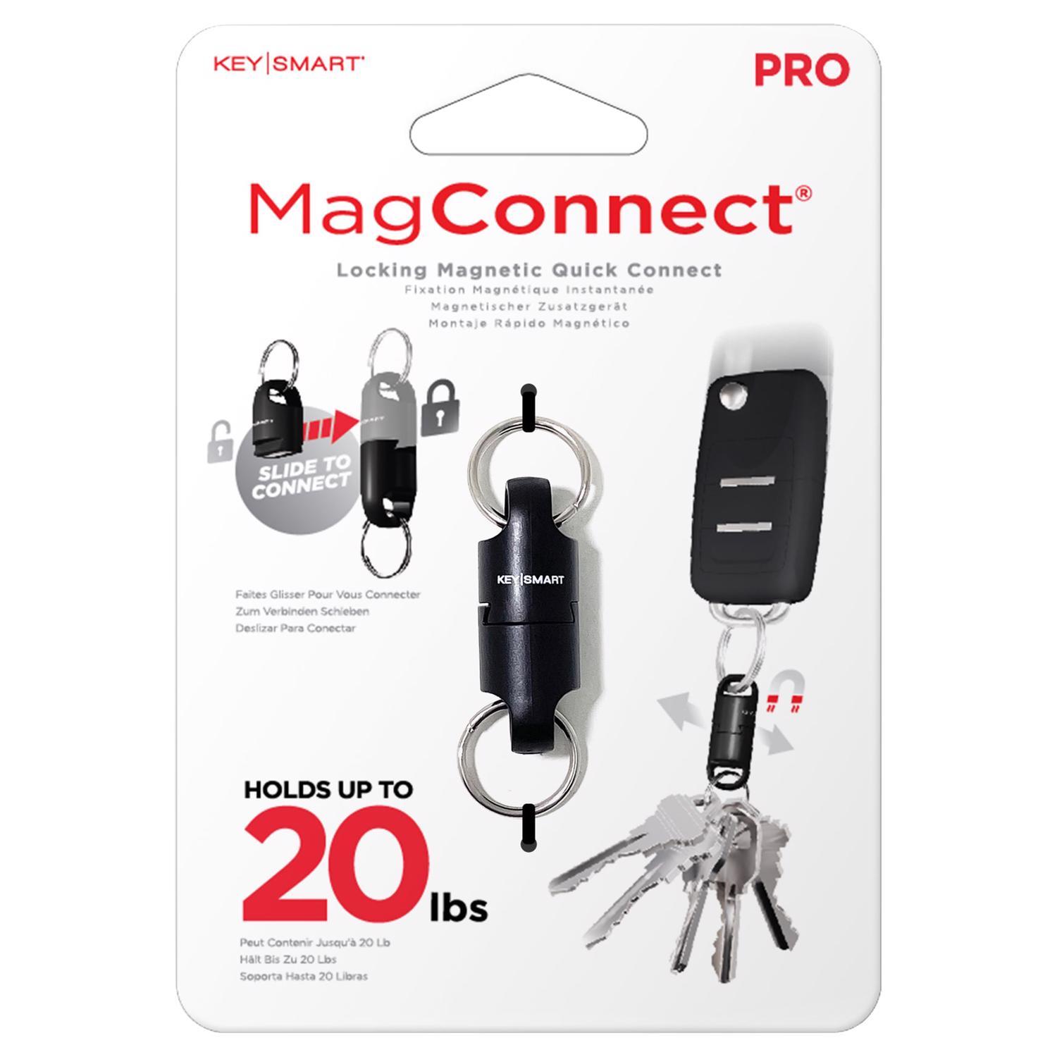 KeySmart MagConnect Pro ABS Plastic/Magnet/Stainless Steel Black
