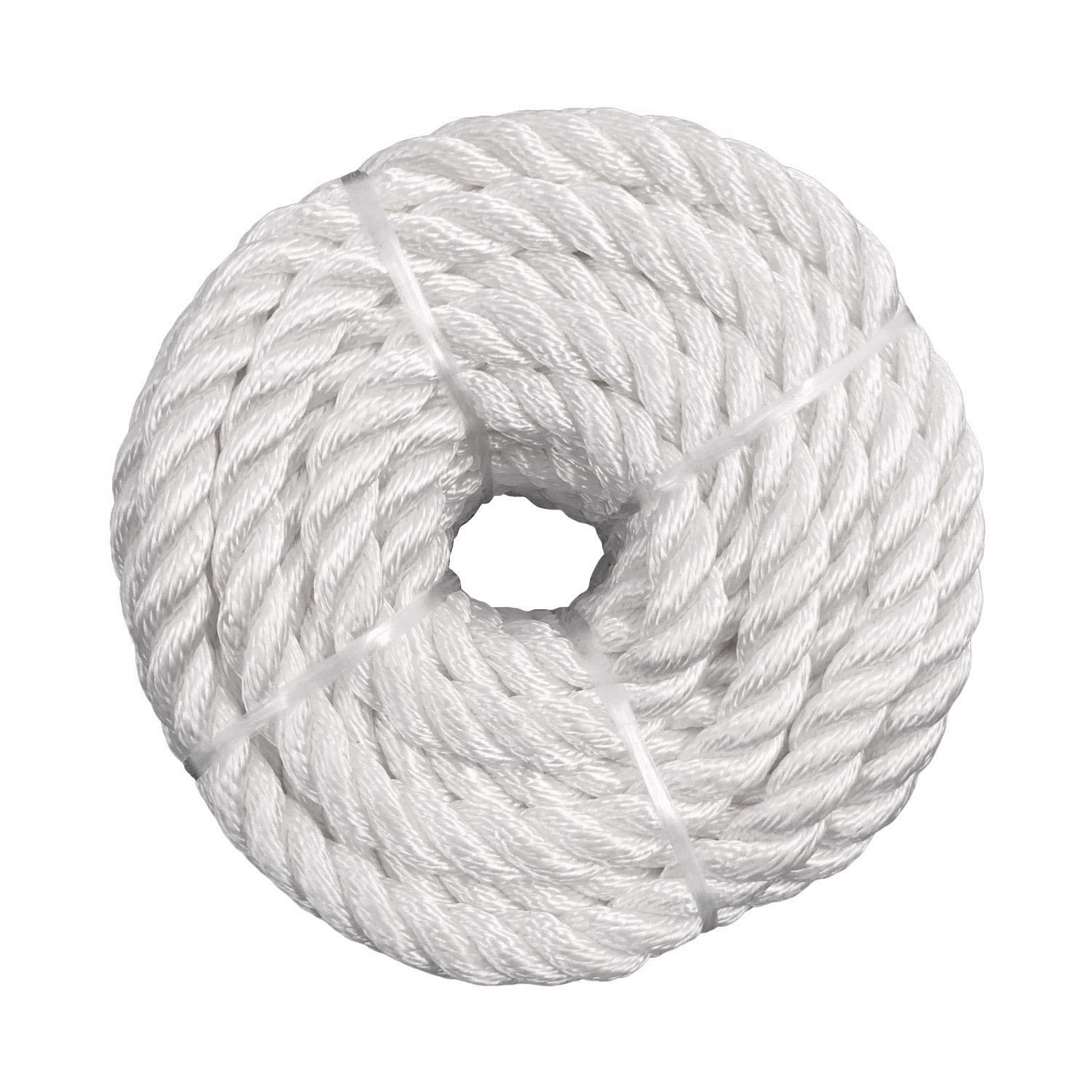 Koch Industries 1/4 in. D X 50 ft. L White Twisted Nylon Rope Mfr