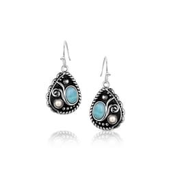 Montana Silversmiths Women's Cowgirl Credo TQ Drop Earrings