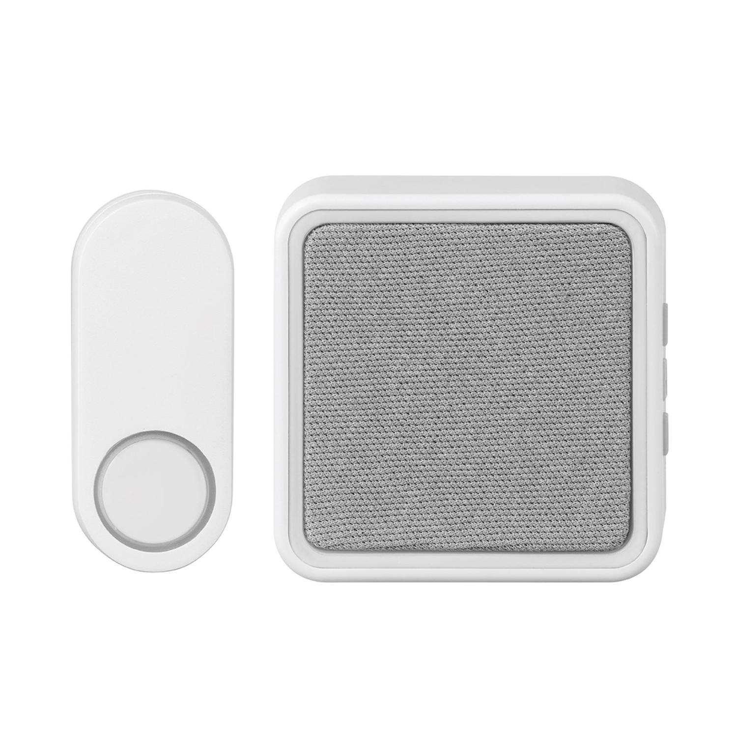 Heath Zenith Matte White Plastic Wireless Door Bell Mfr# 18000150
