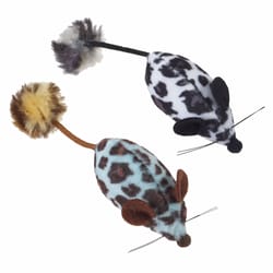 Spot Assorted Animal Print Rattle Catnip Toy 2 pk