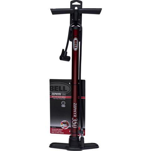 Bell Sports Zephyr 850 Steel Bicycle Floor Pump Maroon Mfr