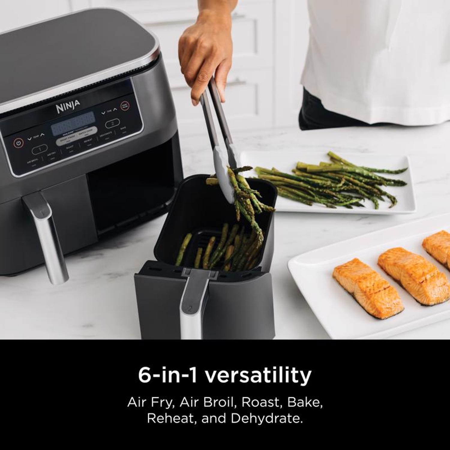 Ninja Foodi Dual Basket Air Fryer - 8 Qt - Black Mfr# DZ201 - Ace