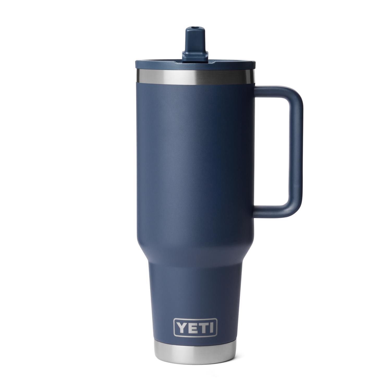 YETI Rambler 20 oz Navy BPA Free Travel Straw Mug Mfr# 21071506223