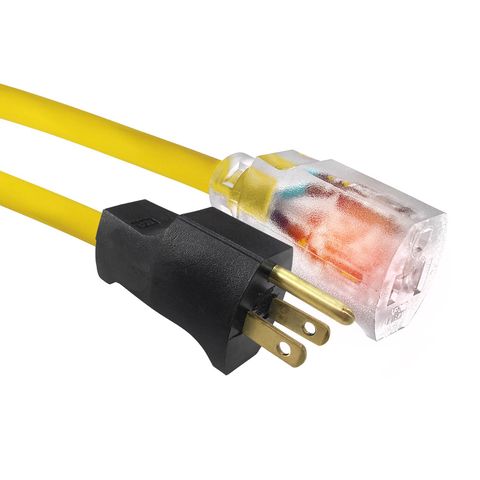 Ace Indoor or Outdoor 25 ft. L Yellow Extension Cord 12/3 SJTW Mfr