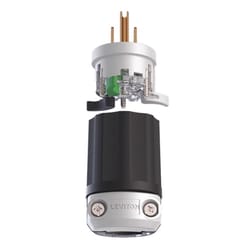 Leviton Lever Edge Commercial and Residential Plastic Straight Blade Locking Plug 5-15P