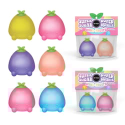 Top Trenz Super Duper Sugar Mini Fruit Squisher Toy Assorted 2 pc