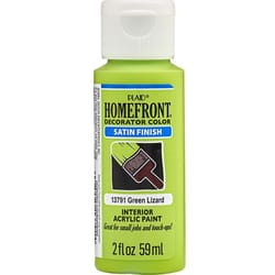 Homefront Satin Green Lizard Craft Paint Interior 2 oz