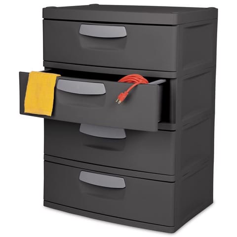 Sterilite 11.9 cu ft Gray Drawer Organizer 35.75 in. H X 25.625 in