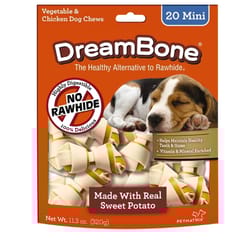 DreamBone Chicken/Sweet Potato Chews For Dogs 11.3 oz 24 pk