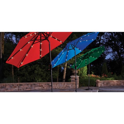 christmas tree shop patio umbrella Lights  Rechargeable Cordless Light With 8 Warm White Bulbs, 3 Brightness Levels & Timer, For Garden, BBQ, Camping designed to transform any outdoor space into a sunny retreat Patio Umbrella Wooden 13ft 8-Rib