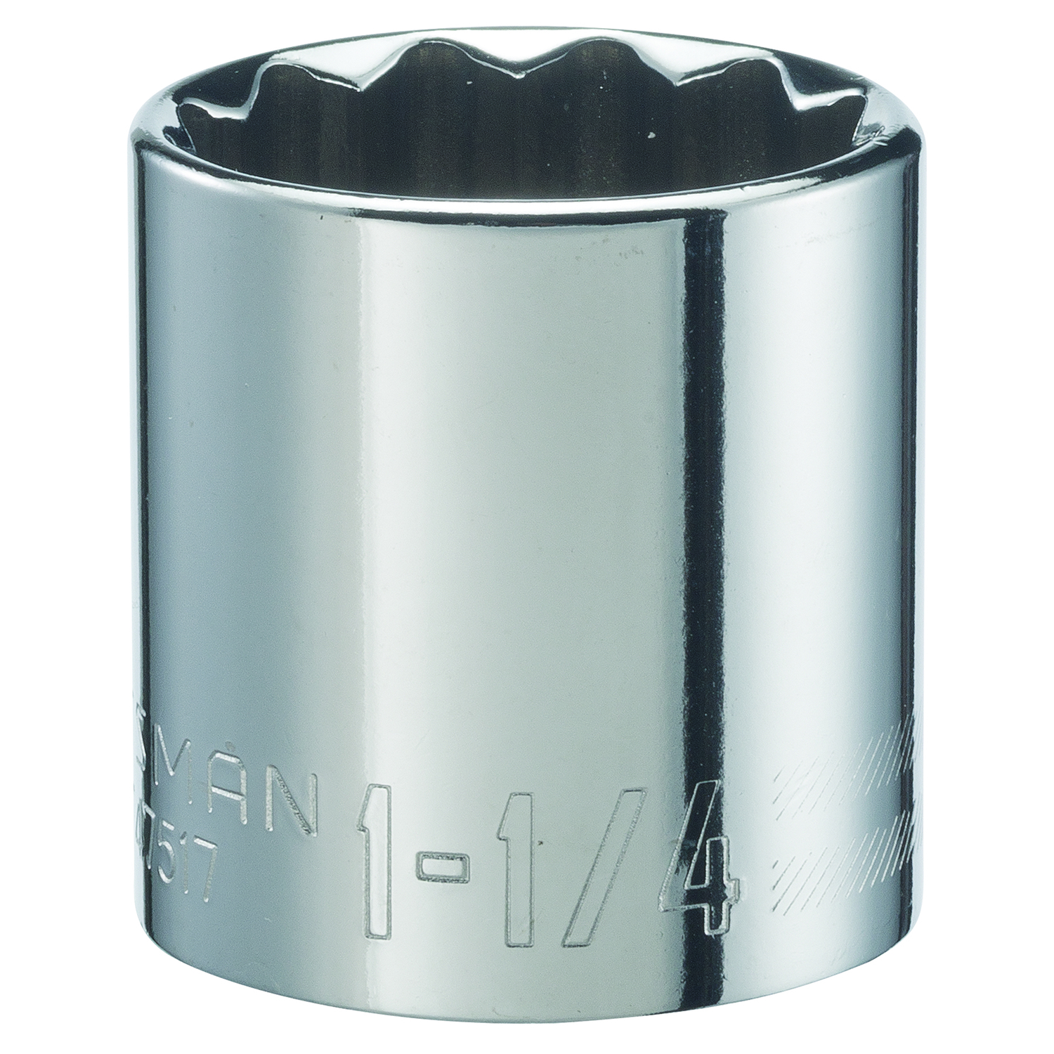 Craftsman 1-1/4 in. X 1/2 in. drive SAE 12 Point Standard Socket 1 pc