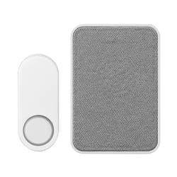 Heath Zenith Gray/White Plastic Wireless Doorbell Kit