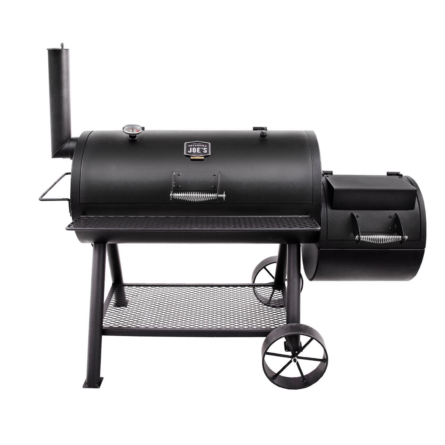 Oklahoma Joe's Longhorn Charcoal/Wood Offset Smoker Black Mfr